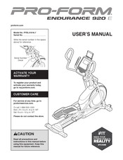 ICON Health & Fitness PFEL51016.7 User Manual