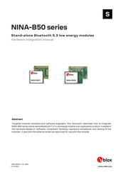 Ublox NINA-B50 Series Manuals | ManualsLib