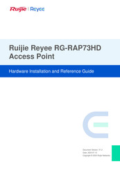 Ruijie Reyee RG-RAP73HD Hardware  Installation And Reference Manual