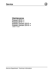 Volkswagen Passat Variant 2015 Manual