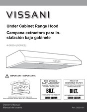 Vissani QR254 Series Owner's Manual