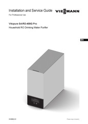 Viessmann Vitopure S4-RO-400G Pro Installation And Service Manual