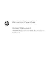 HP ZHAN X 13 G2 Maintenance And Service Manual