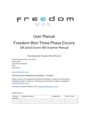 Freedom Won Encore 15K User Manual