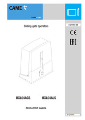CAME BXL04ALS Installation Manual
