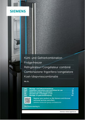 Siemens KA93GAIEP Installation Instructions And Instructions For Use