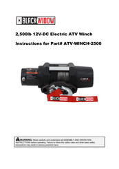 Black Widow ATV-WINCH-2500 Instructions Manual