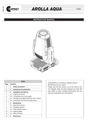 ARRI Claypaky Arolla Aqua Instruction Manual