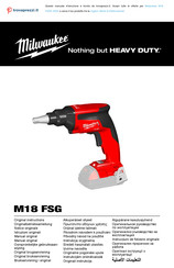 Milwaukee M18 FSG Instructions Manual