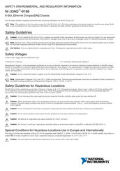 National Instruments NI cDAQ-9188 Safety, Environmental, And Regulatory Information