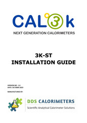 DDS Calorimeters 3K-S-KT Installation Manual