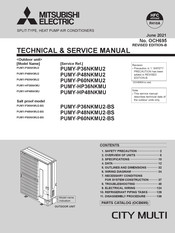 Mitsubishi Electric PUMY-P60NKMU2-BS Technical & Service Manual