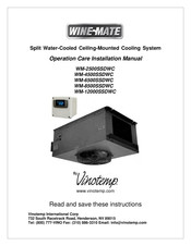 Vinotemp WINEMATE WM-6500SSDWC Operation Care Installation Manual