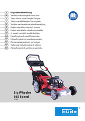 Gude Big Wheeler 565 Speed Translation Of The Original Instructions
