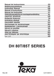 Teka DH 85T Series Instruction Manual