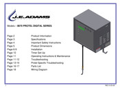 J.E. Adams 8670 Seies Manual