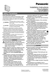 Panasonic CZ-CFUSCC1 Installation Instructions Manual