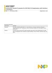 NXP Semiconductors K32W148 Application Note