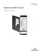 Emerson Machinery Health A6500-RC Operating Manual