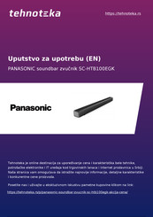 Panasonic SC-HTB100EGK Operating Instructions Manual
