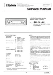 Clarion PH-2416N Service Manual