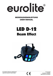 EuroLite LED D-12 Beam Effect User Manual