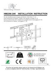 Mounting Dream HM2296-24K Installation Instruction