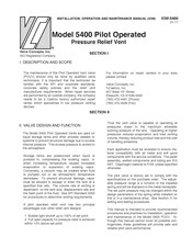 Valve Concepts 5400 Pilot Operated Installation, Operation And Maintenance Manual