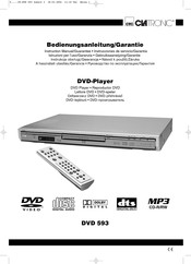 Clatronic DVD 593 Instruction Manual