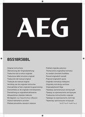 AEG BSS18R38BL Original Instructions Manual