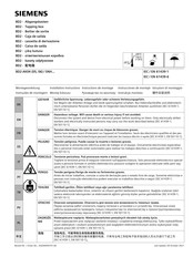 Siemens BD2-AK05/SNH Series Installation Instructions Manual