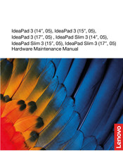 Lenovo IdeaPad 3 Hardware Maintenance Manual