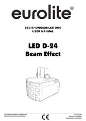 EuroLite LED D-24 Beam Effect User Manual