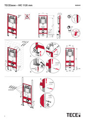 TECE WC 1120 mm Manual