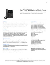 Polycom Poly VVX 250 Manual