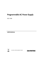 GW Instek ASD-1900 User Manual