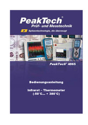 PeakTech P4965 Operation Manual