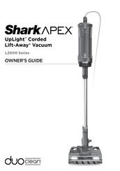 Shark APEX UpLight Lift-Away QU602QBL Owner's Manual