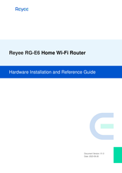 Reyee RG-E6 Hardware  Installation And Reference Manual