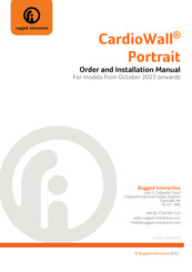Rugged Interactive CardioWall Outdoor Portrait Order And Installation Manual