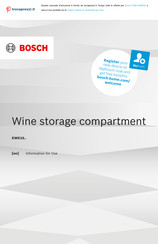 Bosch KWK16ABGA Information For Use