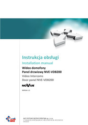 Novus NVE-VDB200 Installation Manual
