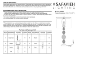 Safavieh Lighting NETTIE MERCURY LIT4060A Manual