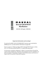 Simrad CX34-DE NavStation Manual