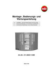 Weka 511.2020.11.00E Assembly, User And Maintenance Instructions