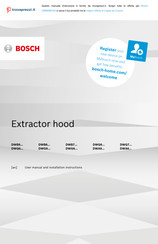 Bosch DWA6 Series User Manual And Installation Instructions