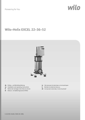 Wilo HELIX EXCEL 3602-5.5-1/16/E/KS Installation And Operating Instruction