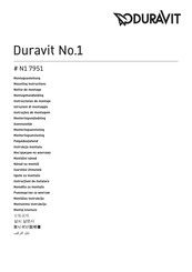 DURAVIT N1 7951 Mounting Instructions