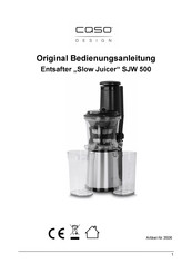 CASO DESIGN 3506 Original Operating Manual