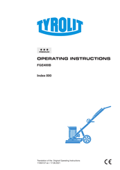 TYROLIT Hydrostress FGE400B Operating Instructions Manual